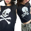 Skull Baby Tee Y2K