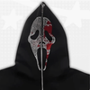 Skull Rhinestone Y2K Full Zip Hoodie