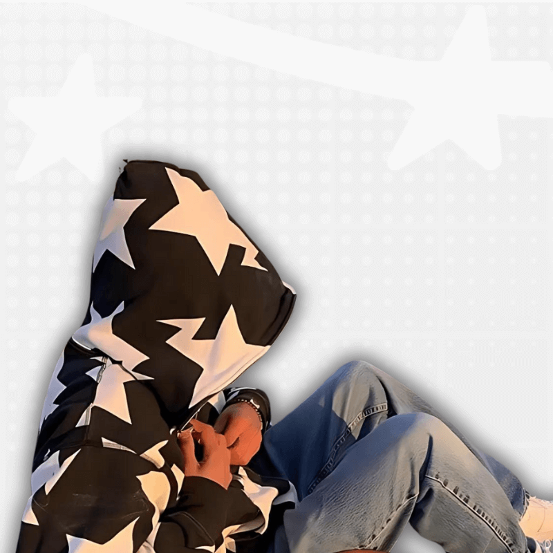 Star Y2K Full Zip Hoodie