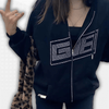 Women's Y2K Vintage Zip Up Hoodies