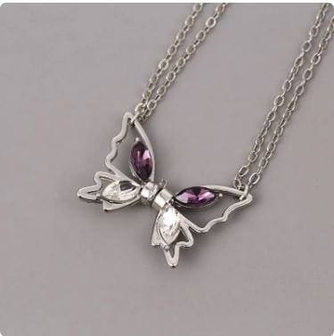 Y2K Butterfly Necklace Set