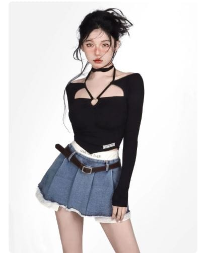 Y2K Denim Skirt