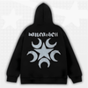 Y2K Full Zip Moon Star Hoodie