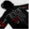 Y2K Full Zip Skeleton Hoodie