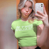 Y2K Green Crop Top