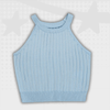 Y2K High Neck Crop Top