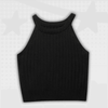 Y2K High Neck Crop Top