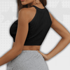 Y2K High Neck Crop Top