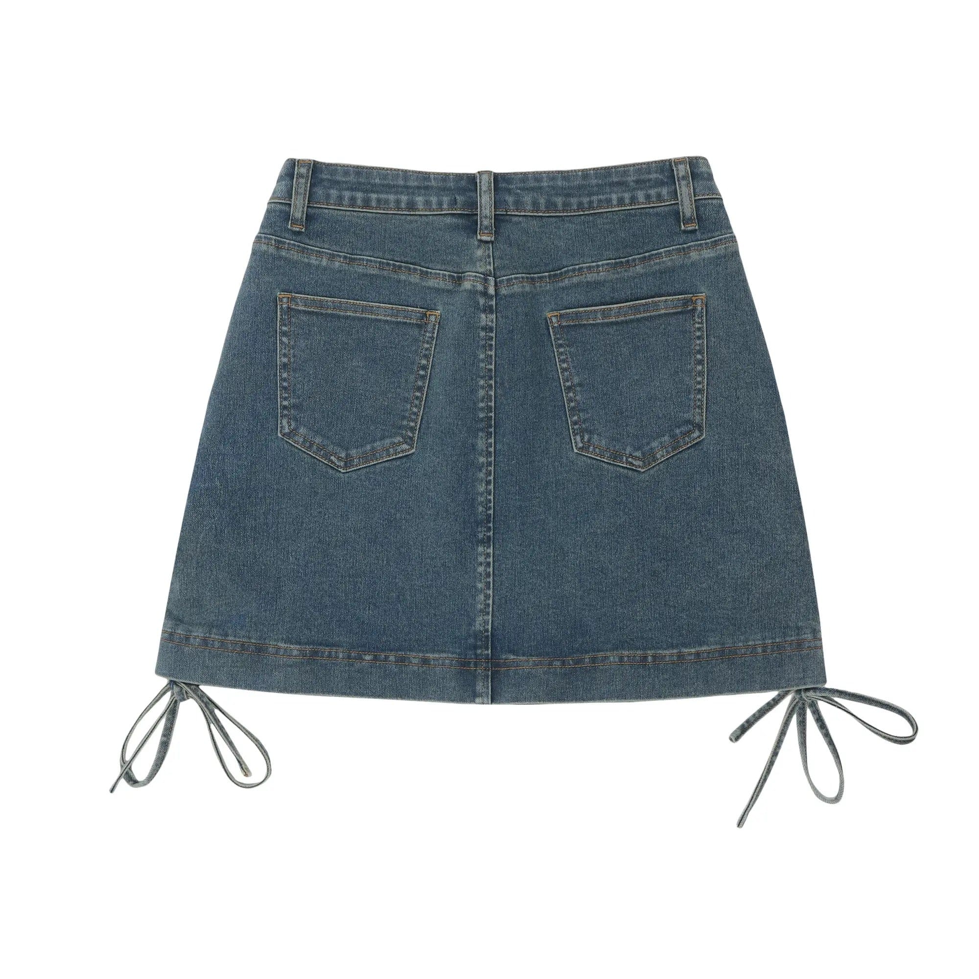 Y2K Mini Jean Skirt