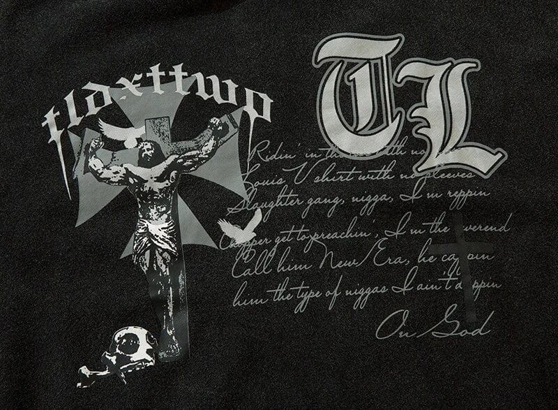 Y2K Saint Cross Hoodie