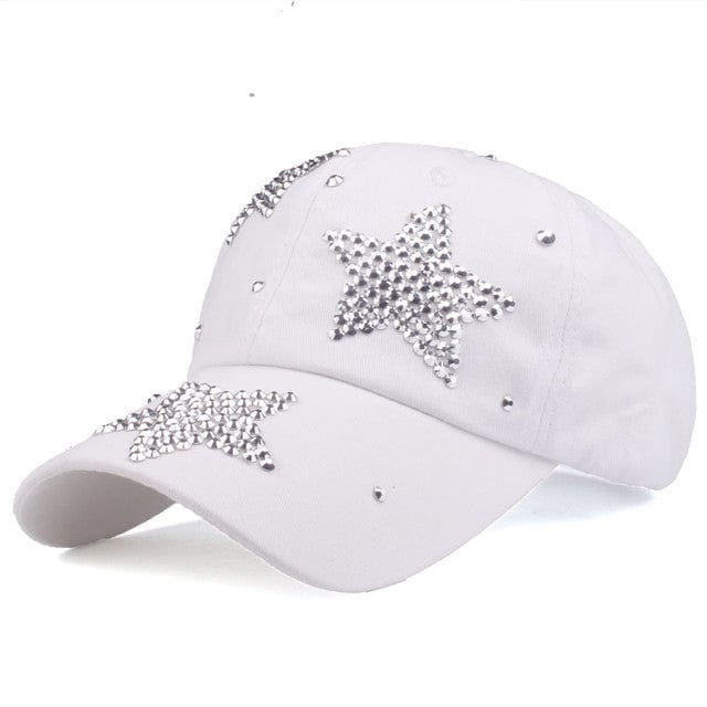 Y2K Star Rhinestone Cap