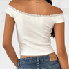 Y2K White Crop Top