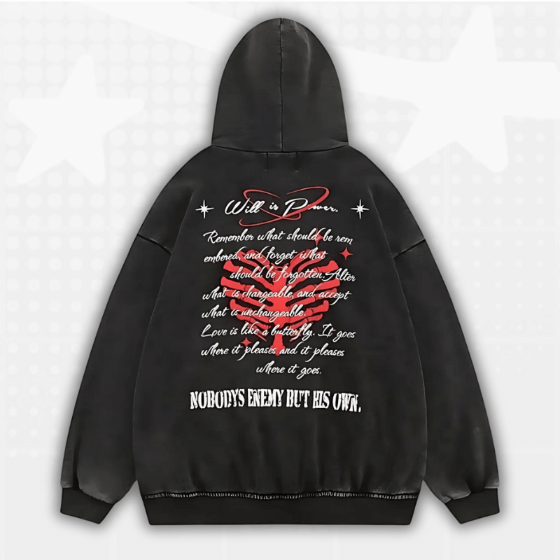 Y2K Zip Up Hoodie Mens
