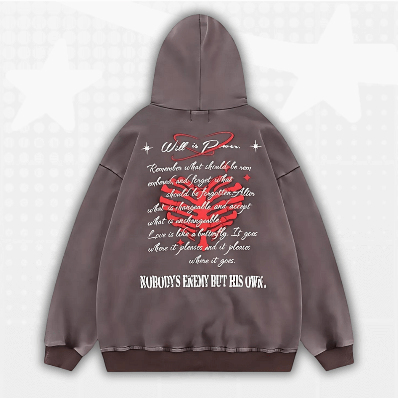 Y2K Zip Up Hoodie Mens