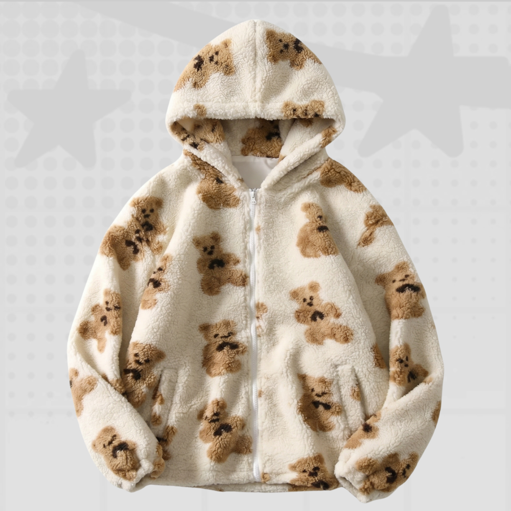 Zip Up Hooded Jackets Y2K
