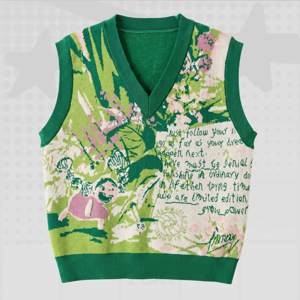 Knitted Y2K Sweater Vest