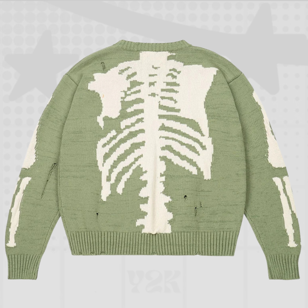 Skeleton Y2K Sweater