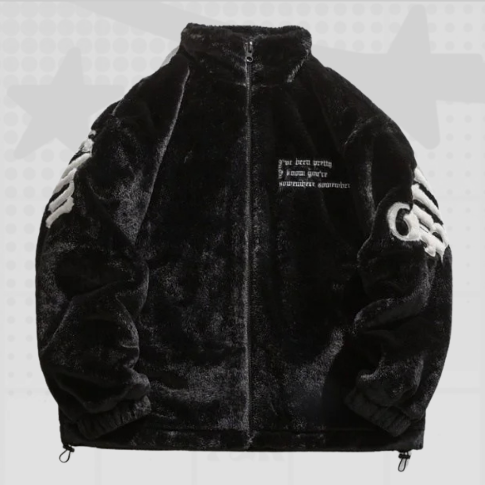 Fleece Mens Winter Y2K Jacket