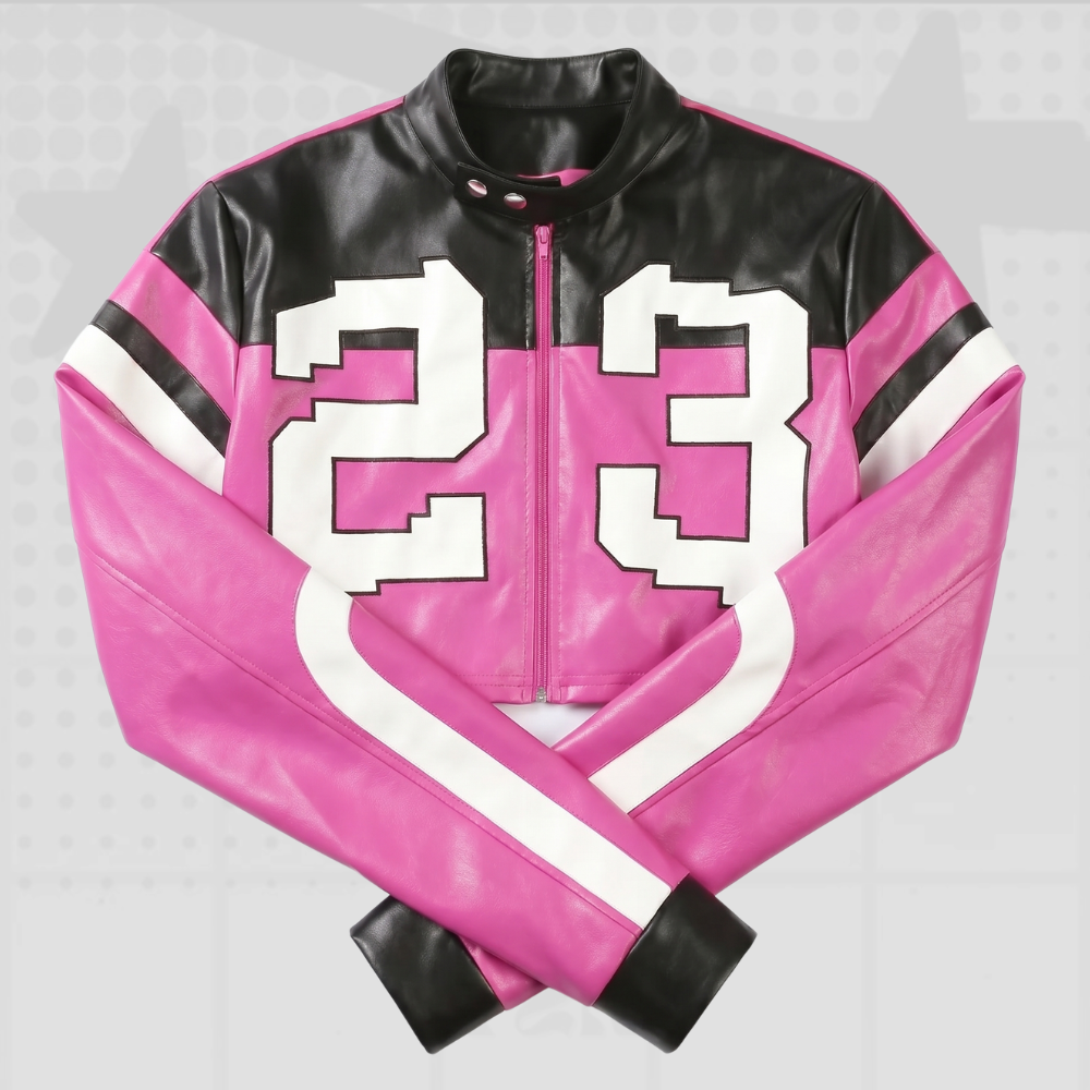 Racing Style Cropped Jacket