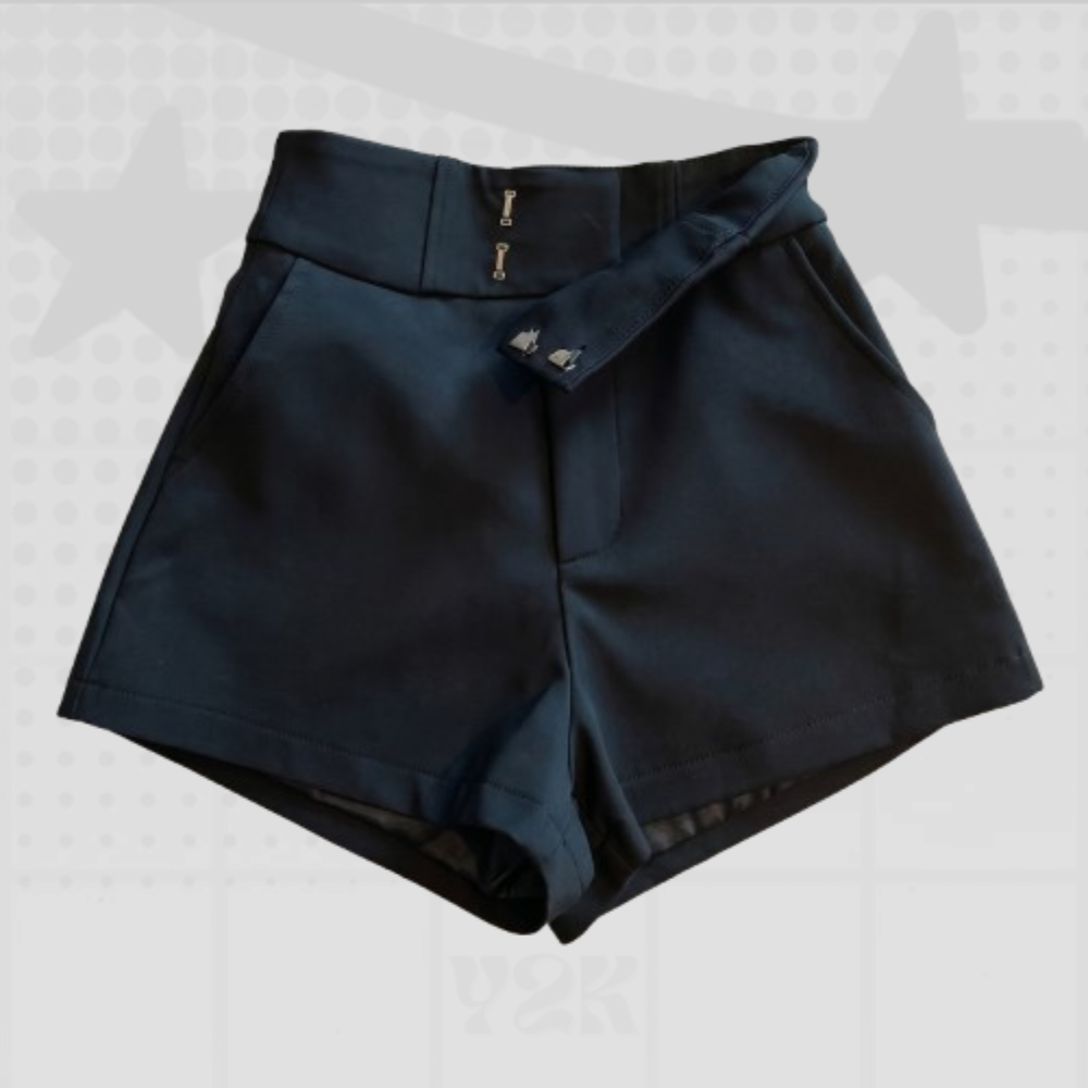 High-Waisted Tailored Shorts