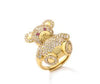 Zircon Bear Y2K Ring